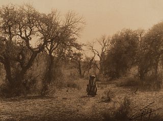 Edward Curtis, Among the Oaks - Apache, 1903