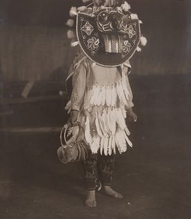 Edward Curtis, Untitled (Variant of Masked Dancer - Cowichan), 1914