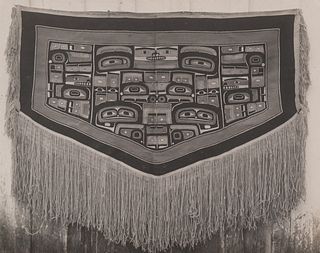 Edward Curtis, Chilkat Blanket, the Haida Ceremonial Robe, 1915