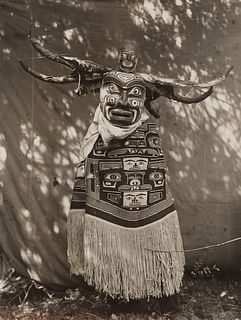 Edward Curtis, Untitled (Figure in Costume - Qagyhul), 1914