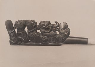 Edward Curtis, Haida Slate Pipe, 1915