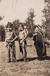 Edward Curtis, Untitled (Tonenili, Tobadzischini, and Nayenezgani - Navaho), 1904