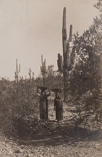 Edward Curtis, Untitled (Gathering Cactus Fruit), 1907