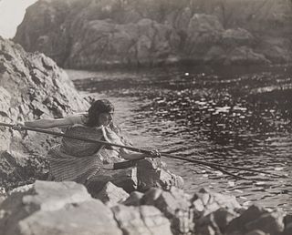 Edward Curtis, Untitled (Variant of Waiting for the Seal), 1915