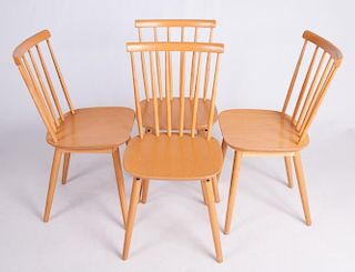 Danish Dining Chairs, Set of Four (4)
