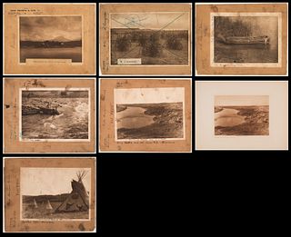 Edward Curtis, Landscape Plate Cover Group - Lot of 7