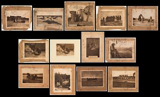 Edward Curtis, People and Landscape Plate Cover Group - Lot of 13