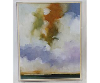 CONTEMPORARY CLOUDS WATERCOLOR PAINTING