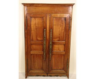 c.19TH CENTURY FRENCH CHERRY PANELED DOORS