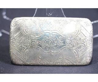 ANTIQUE STERLING SILVER VICTORIAN CASE, 1857