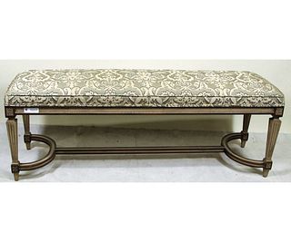 NEOCLASSICAL STYLE PAINTED BENCH