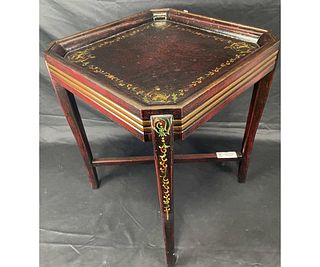 PAINTED SQUARE SIDE TABLE