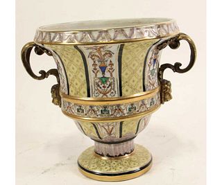 NEOCLASSICAL STYLE PORCELAIN URN