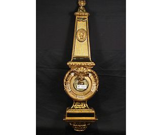 FRENCH STYLE CARVED & GILT BAROMETER