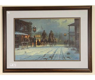 G. HARVEY SIGNED AND NUMBERED PRINT, 1980