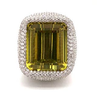 PALMIERO Diamond Beryl Ring