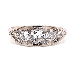 1920's Platinum Diamond Ring