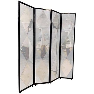 Four Panel Double Sided Floor Screen