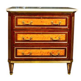 19th Cent Russian Neoclassical Commode Nightstand