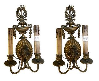 Pair of Shell Form Wall Sconces