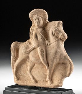 Lovely Roman Terracotta Figure on Horseback