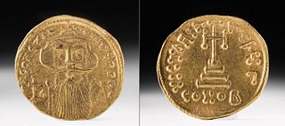 Byzantine Gold AU Solidus of Constans II
