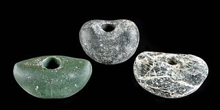 3 Ancient Near Eastern Stone Mace Heads, ex Sotheby's