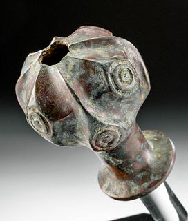 Ancient Central Asian Bronze Mace Head