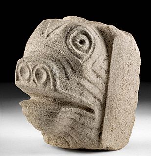 Maya Campeche / Chiapas Stone Zoomorphic Head