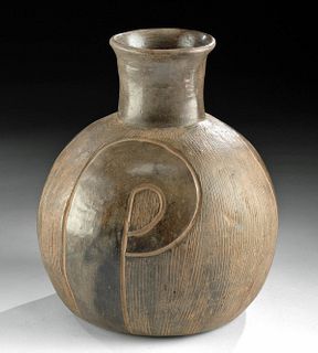 Chavin Pottery Jar with Incised Designs
