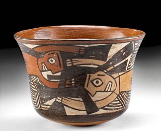 Nazca Polychrome Pottery Spider Web Bowl w/ TL