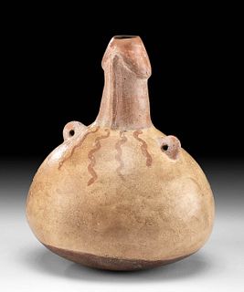 Rare Chorrera Pottery Phallus Bottle - TL Tested