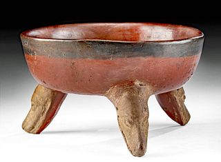 Aztec Bi-Chrome Tripod Rattle Bowl