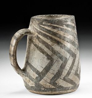 Anasazi Black on White Pottery Mug