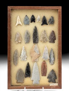 21 Native American Southern Stone Arrowheads