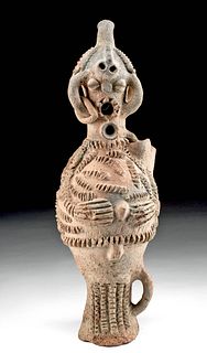Mid 20th C. Dakakari Pottery Anthropomorphic Vessel