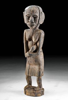 Early 20th C. Dayak Wood Hampatong Figure