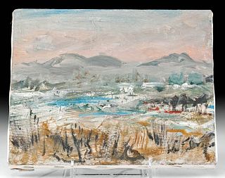 Mid 20th C. William Draper Painting - Winter Scene