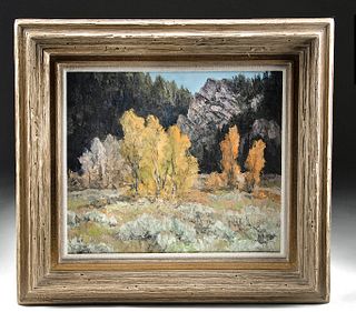 Framed Mid 20th C. Bill Freeman Autumnal Landscape