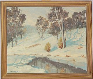 Cesare A. Ricciardi. Winter Landscape