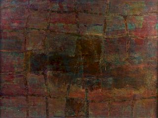 William Kitchens "Untitled" Abstract Oil on Canvas