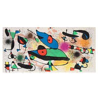 JOAN MIRÓ (Barcelona, España, 1893 - Palma de Mallorca, España, 1983) Miró Sculptures II, 1974 - 1980 Firmada en plancha Litografía.