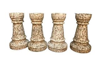 Group of 4 Large Chess Pieces