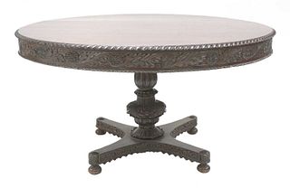An Anglo-Indian padouk centre table,