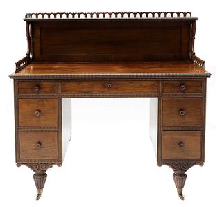 A colonial rosewood desk,