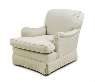 A contemporary armchair,