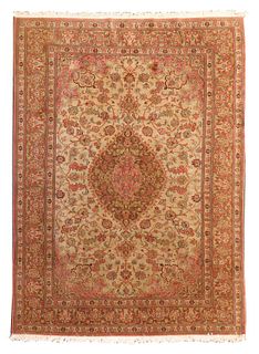 A Persian Qum rug,