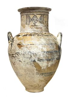 A Cypriot bichrome ware pottery amphora,