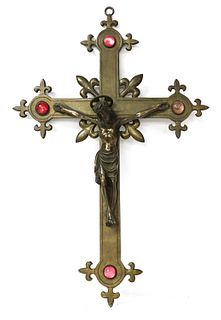A bronze crucifix,