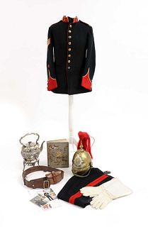 An Essex Yeomanry uniform belonging to SQMS Robert Allen,
